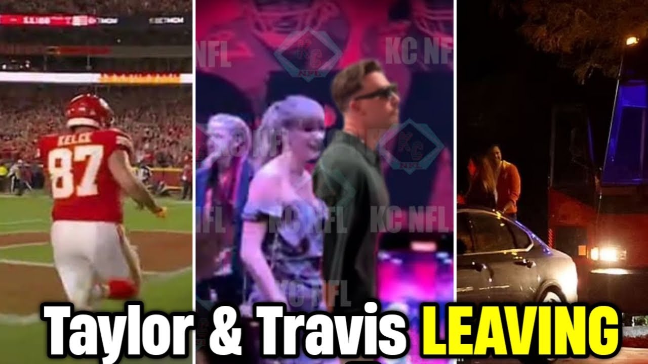 1 Minute Ago: Travis Kelce LEAVES Sofi Stadium with Taylor Swift in Rolls Royce after Chiefs Win