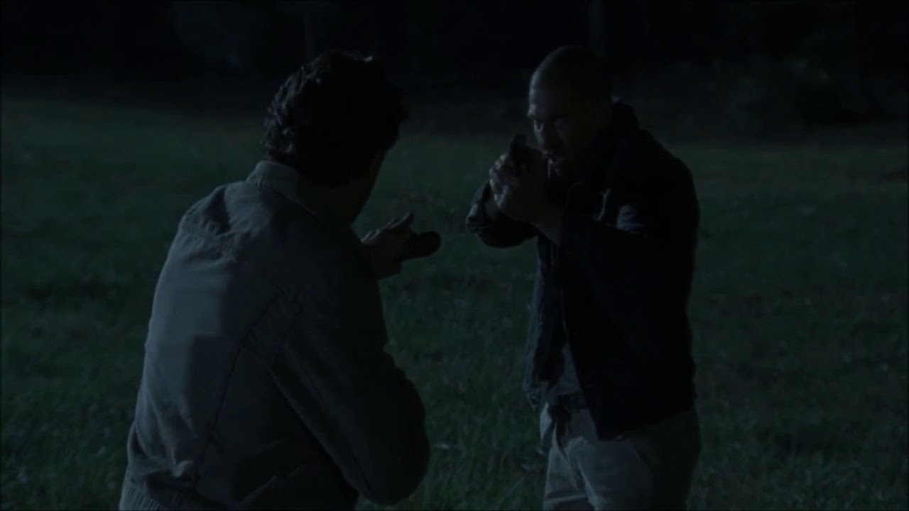 The Walking Dead Shane Killed by Rick becomes a Walker Shot by Carl Season 2