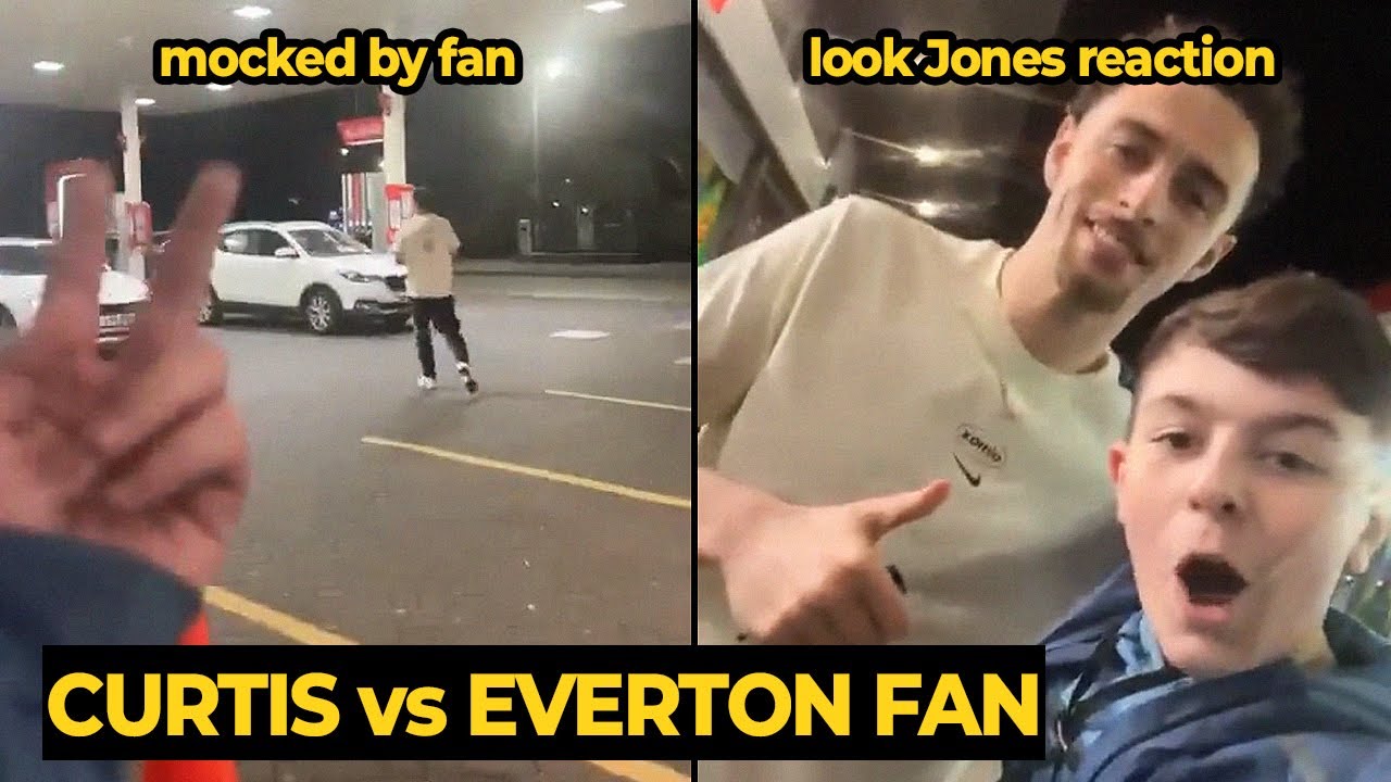 Curtis Jones mugged off by young Everton fan, but look Jones reaction after that... | Liverpool News