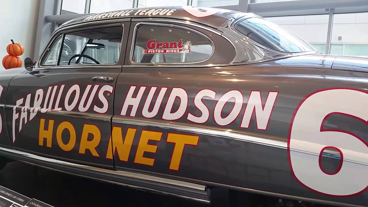 Marshall Teague Hudson Hornet Nascar Stock Car at Nascar Hall of Fame, Charlotte, NC