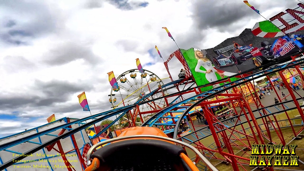 Georgia National Fair Indy 500 Roller Coaster POV (RARE RIDE)!