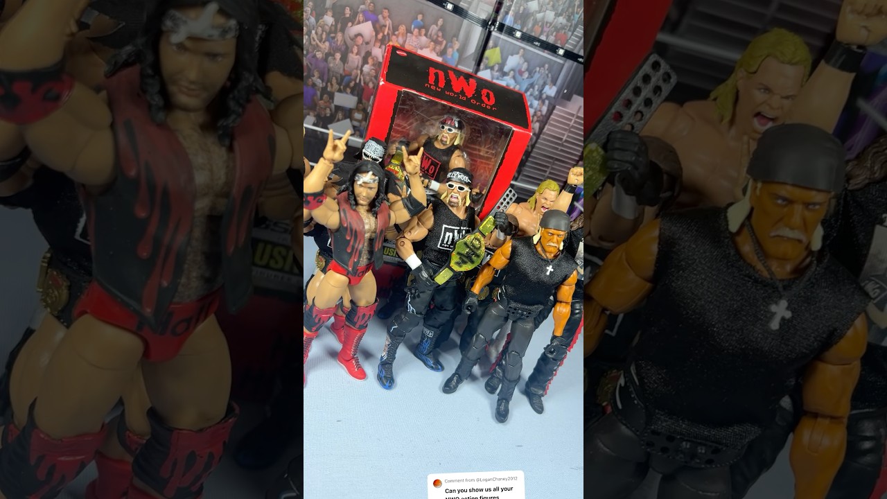 WWE FIGURE SHOWCASE EP. 37! #nwo #tiktokviral #wwe #jeyusos #wcw #actionfigures #wrestlemania