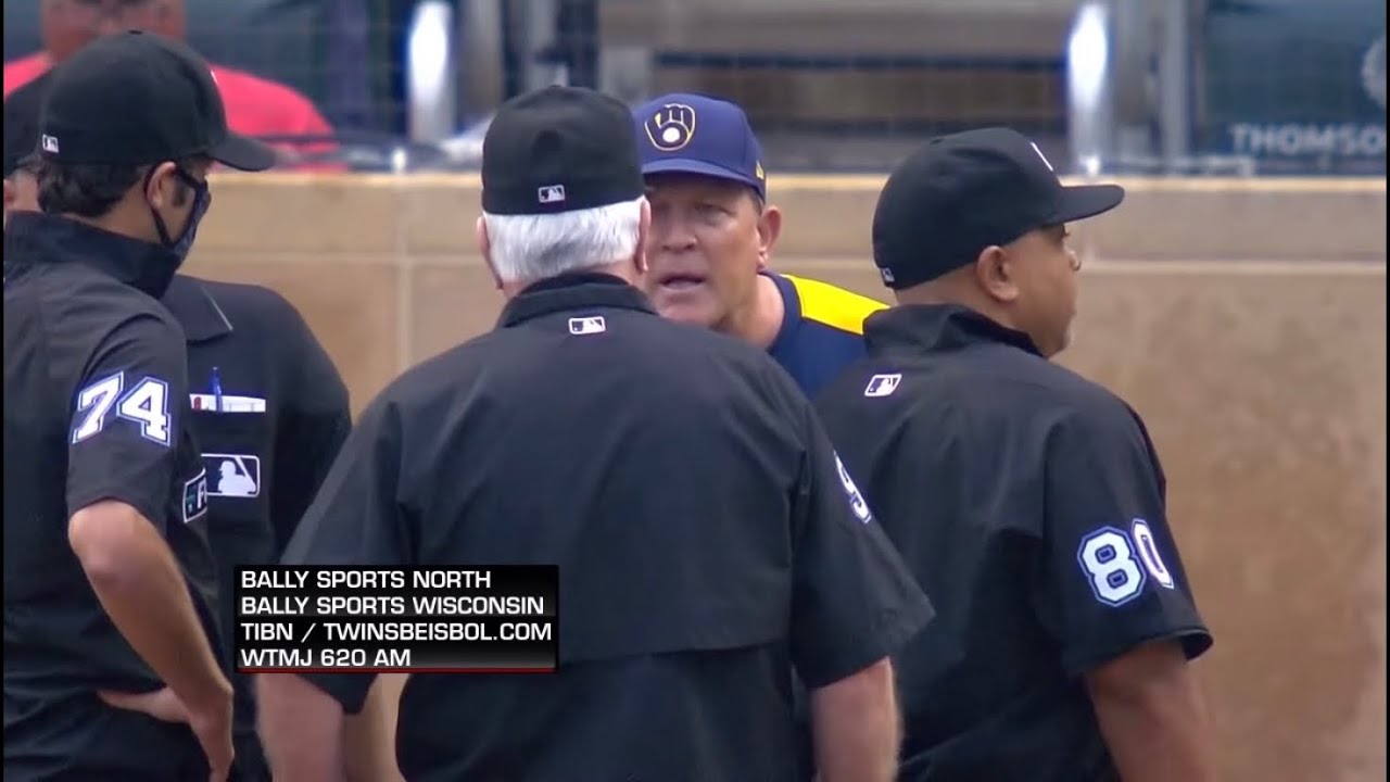 Pat Murphy Gets Ejected Before The Game Starts Vs Twins