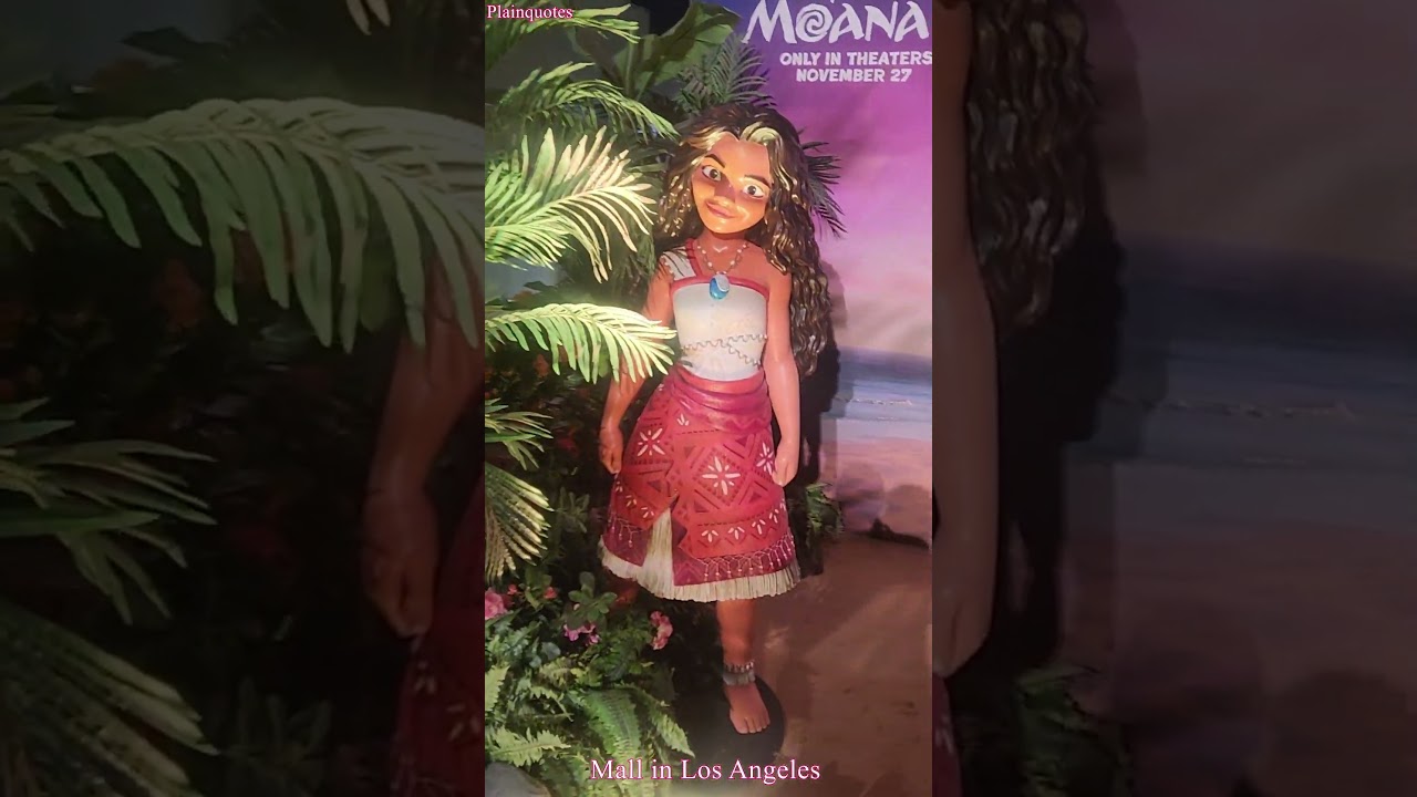 Moana 2 Film Display in front of AMC Century City 15 at Westfield Century City Mall in Los Angeles