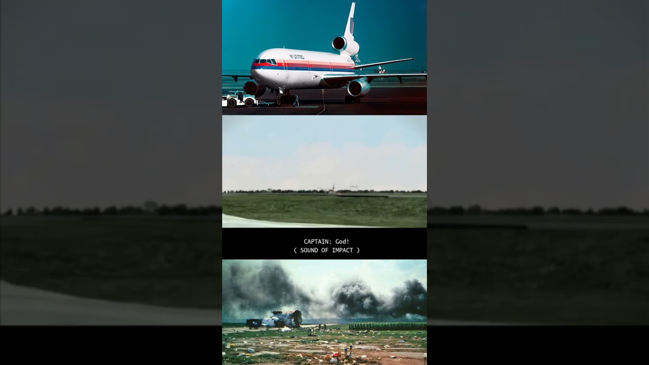 United Airlines Flight 232 crash animation
