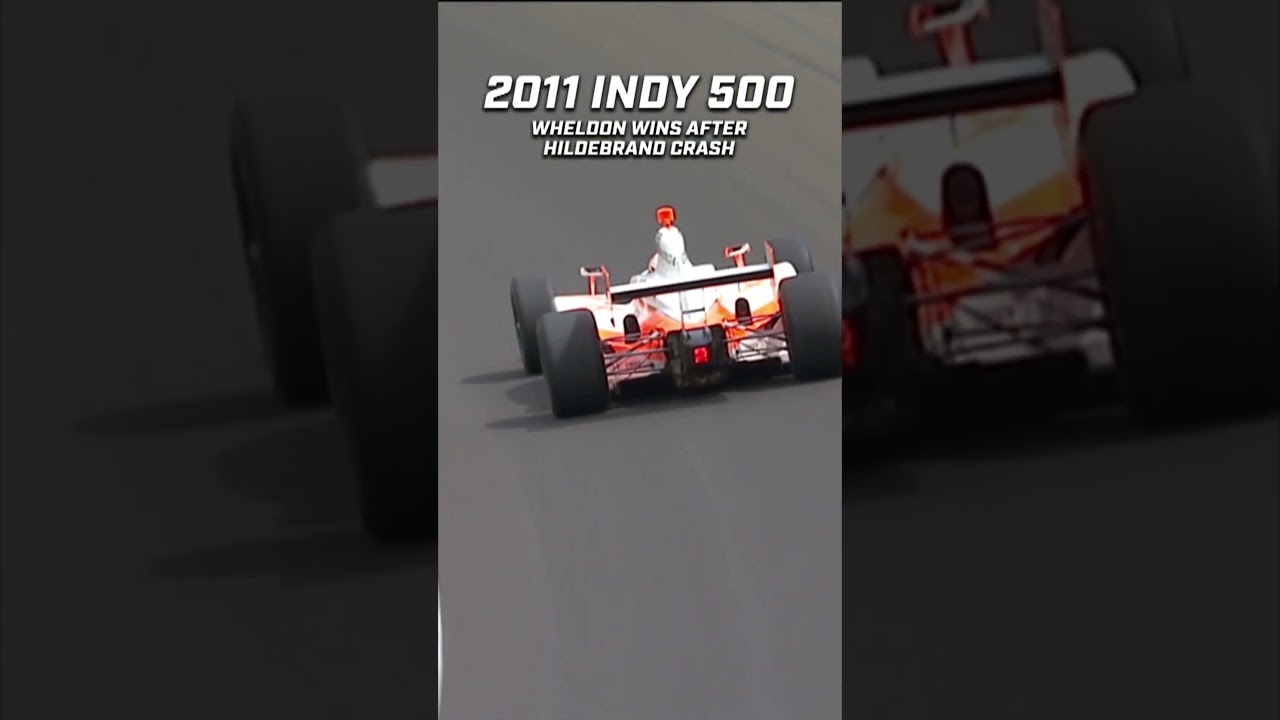 One of the most iconic #Indy500 finishes. Relive Dan Wheldon’s 2011 path to Victory Podium. #racing