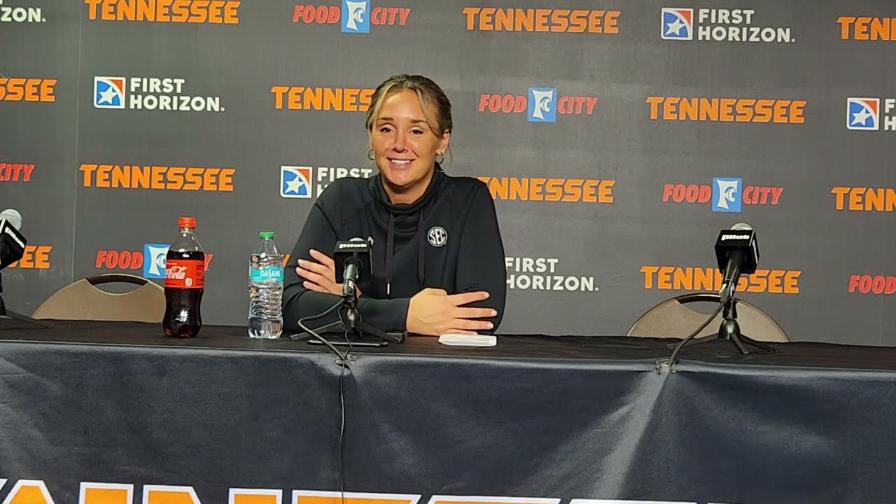 Lady Vols Basketball Coach Kim Caldwell post-game vs. Middle Tennessee