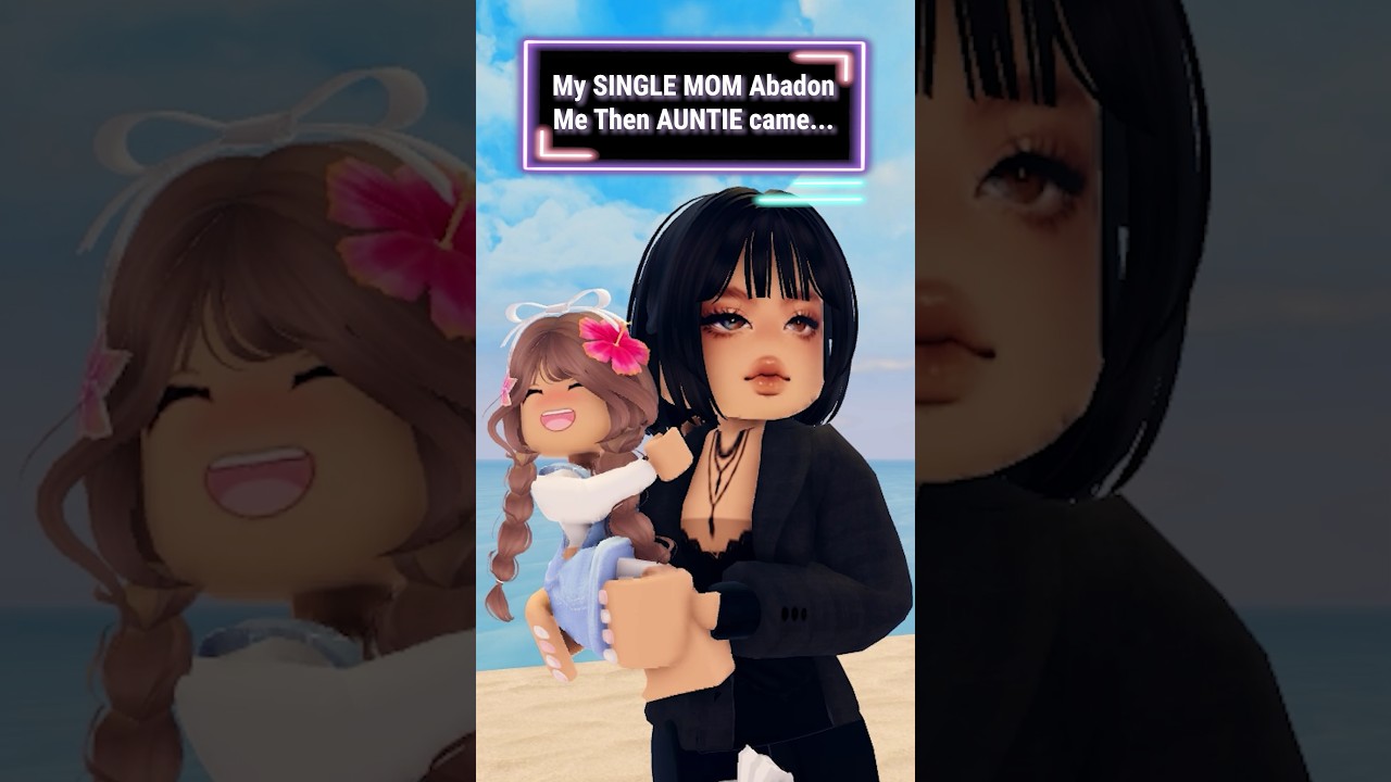 My SINGLE MOM Abadon Me Then AUNTIE came 😳#roblox #shorts  #berry