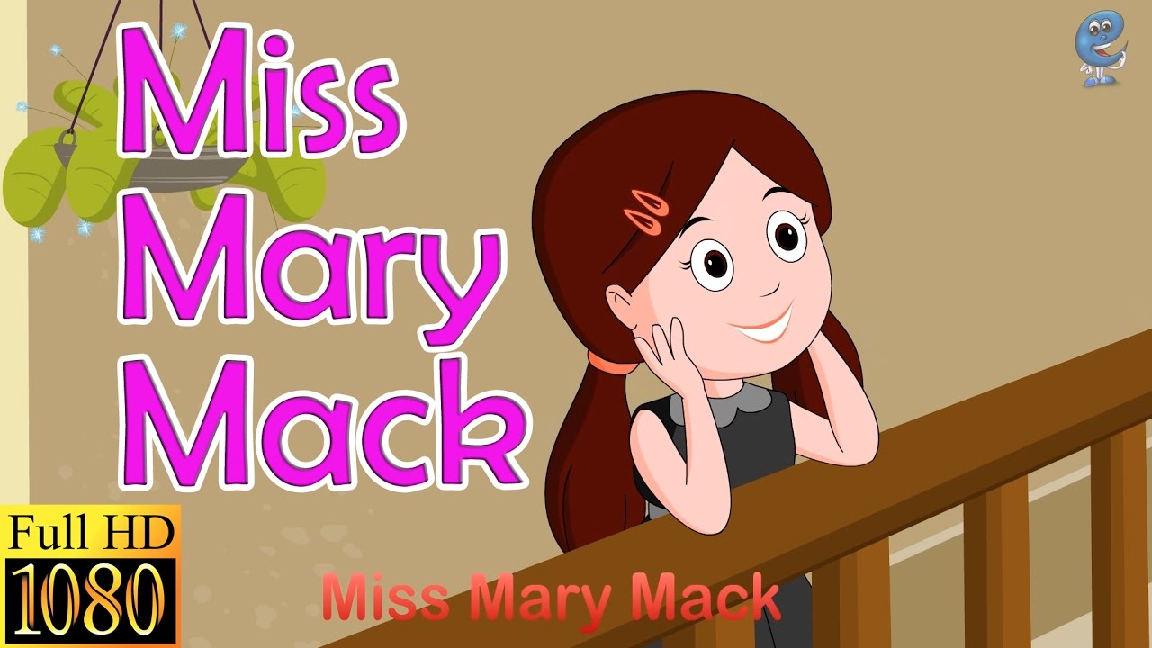 Miss Mary Mack  (HD with lyrics) | Nursery Rhymes by EFlashApps