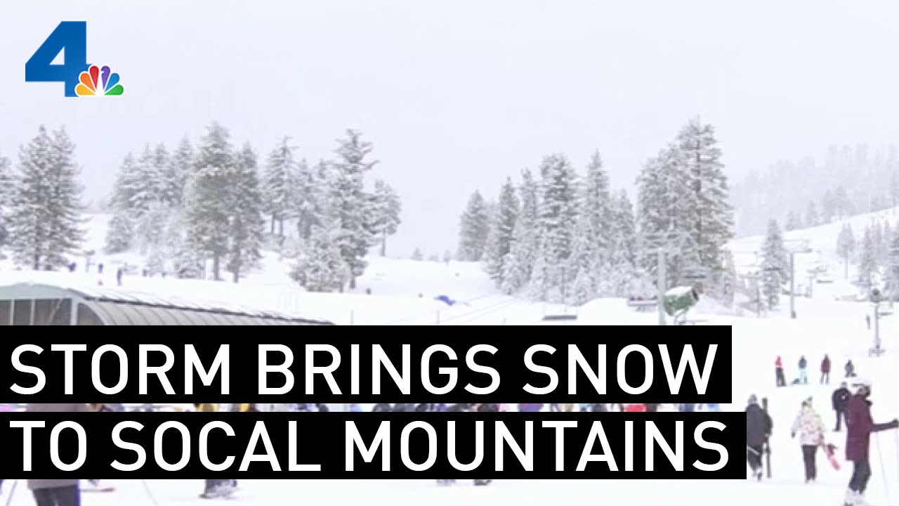 Storm Brings Snow to the Mountains in Running Springs | NBCLA