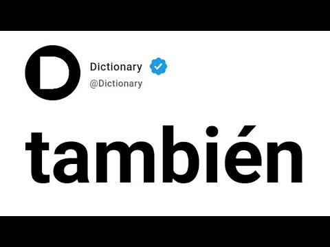 también Meaning In English