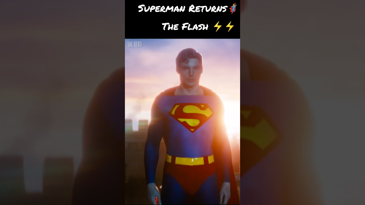 Superman Returns | The Flash |War Action | Superman vs Flash |DC Comics Books |#whatsapp #short 🦸‍♂️
