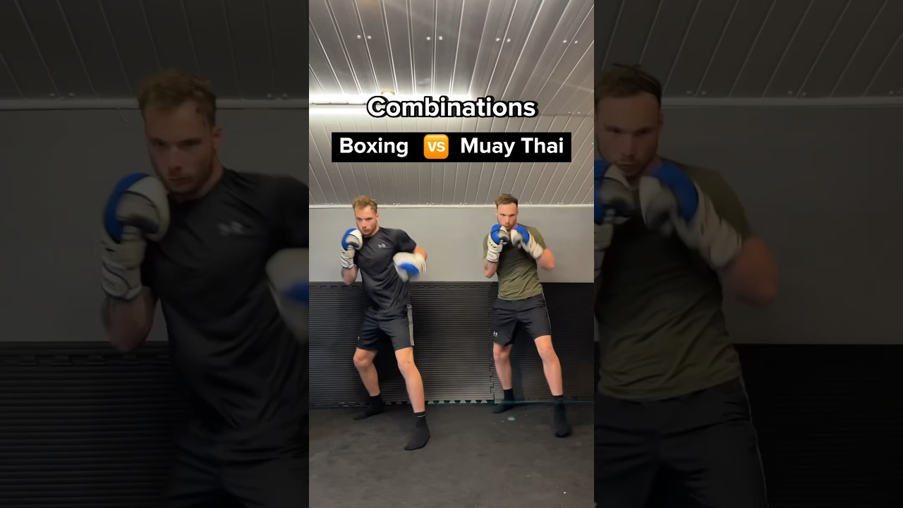 BOXING vs MUAY THAI COMBINATIONS #shorts