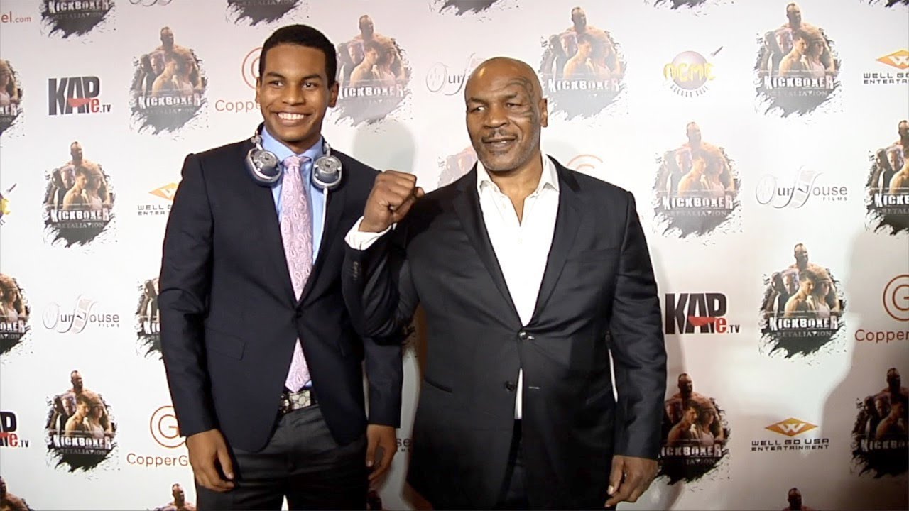 Mike Tyson and Miguel Leon Tyson "Kickboxer: Retaliation" Los Angeles Premiere  Red Carpet