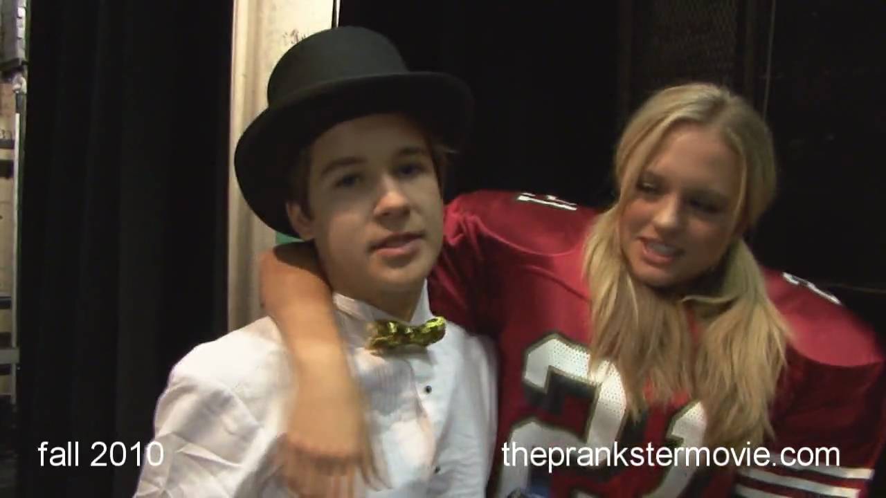 Devon Werkheiser and Madison Riley Goofing Off