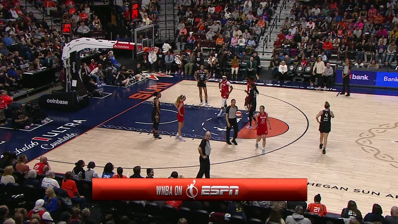 Security gets involved with a fan pointed out by Caitlin Clark | WNBA on ESPN