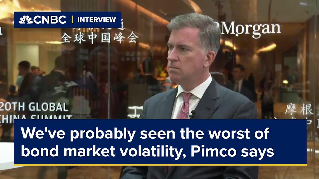 We've probably seen the worst of bond market volatility, Pimco says