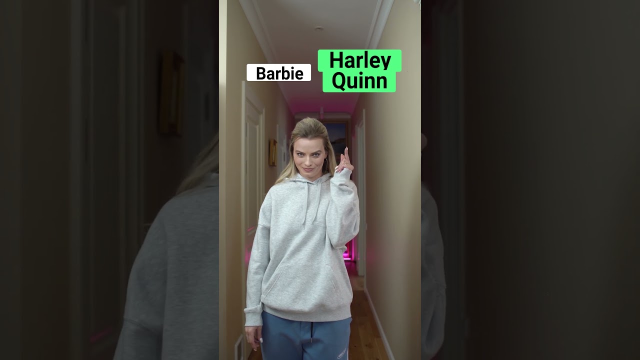 Margot Robbie chooses between Harley Quinn and Barbie🃏💃🏼