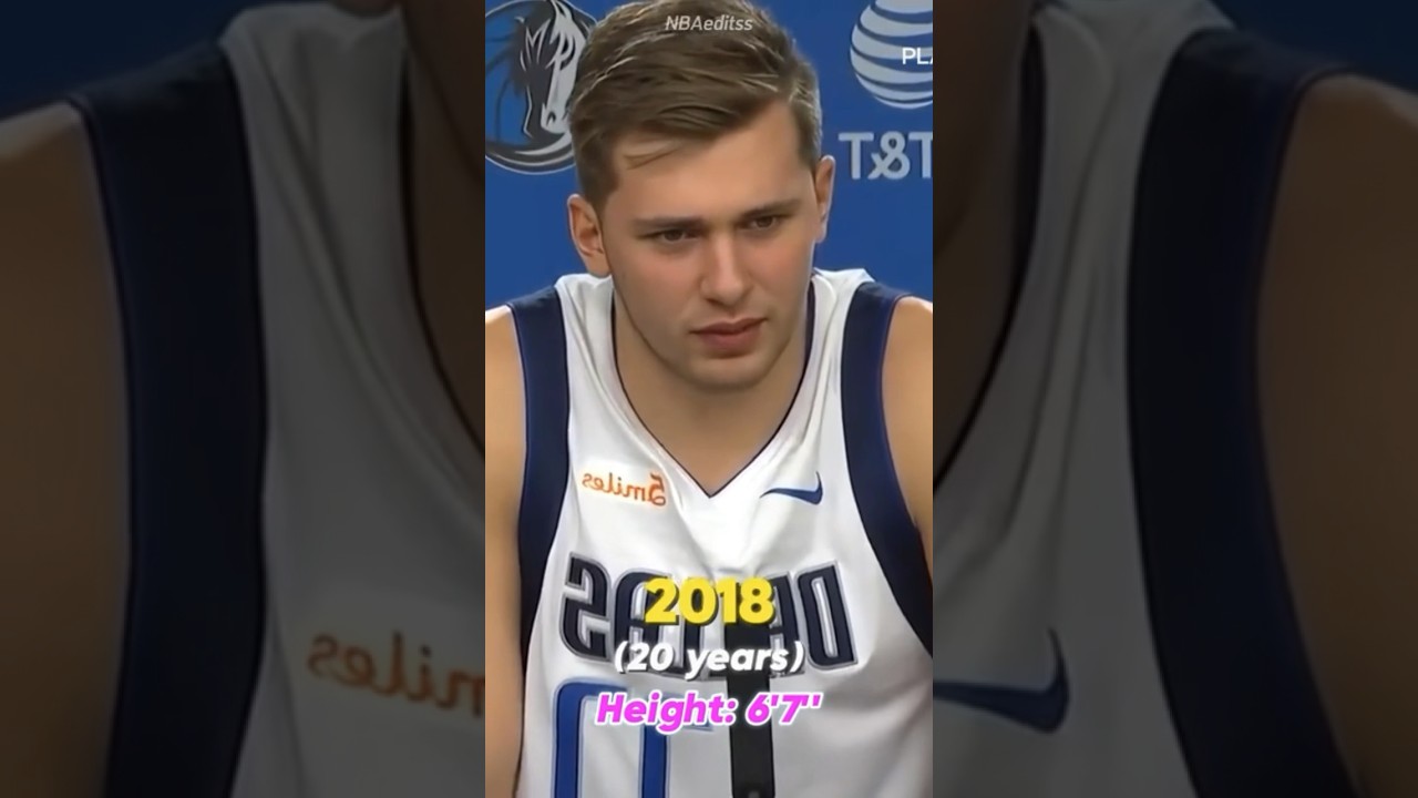Luka Doncic Height Evolution #evolution #nba #wnba #basketball #thenandnow #throughtheyears