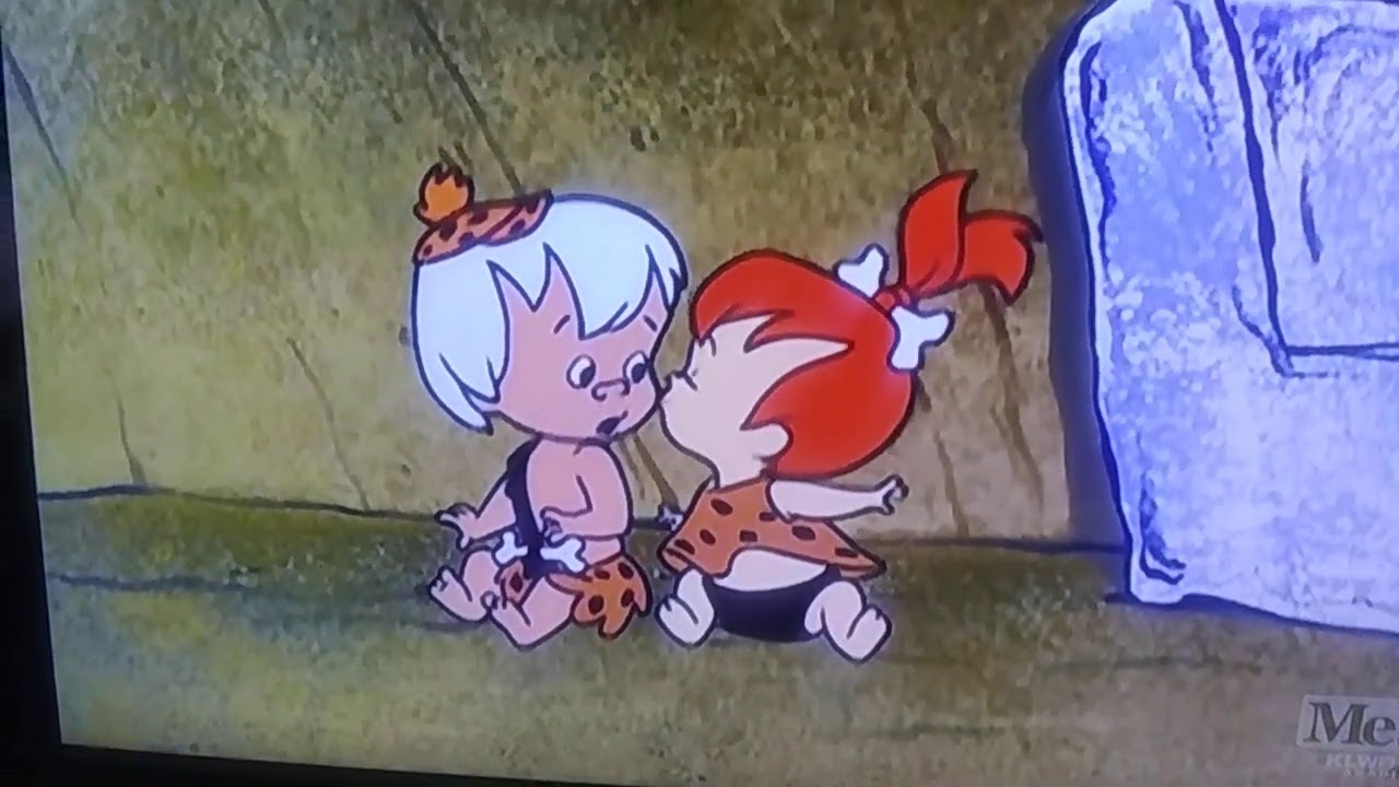 Pebbles kisses Bamm-Bamm