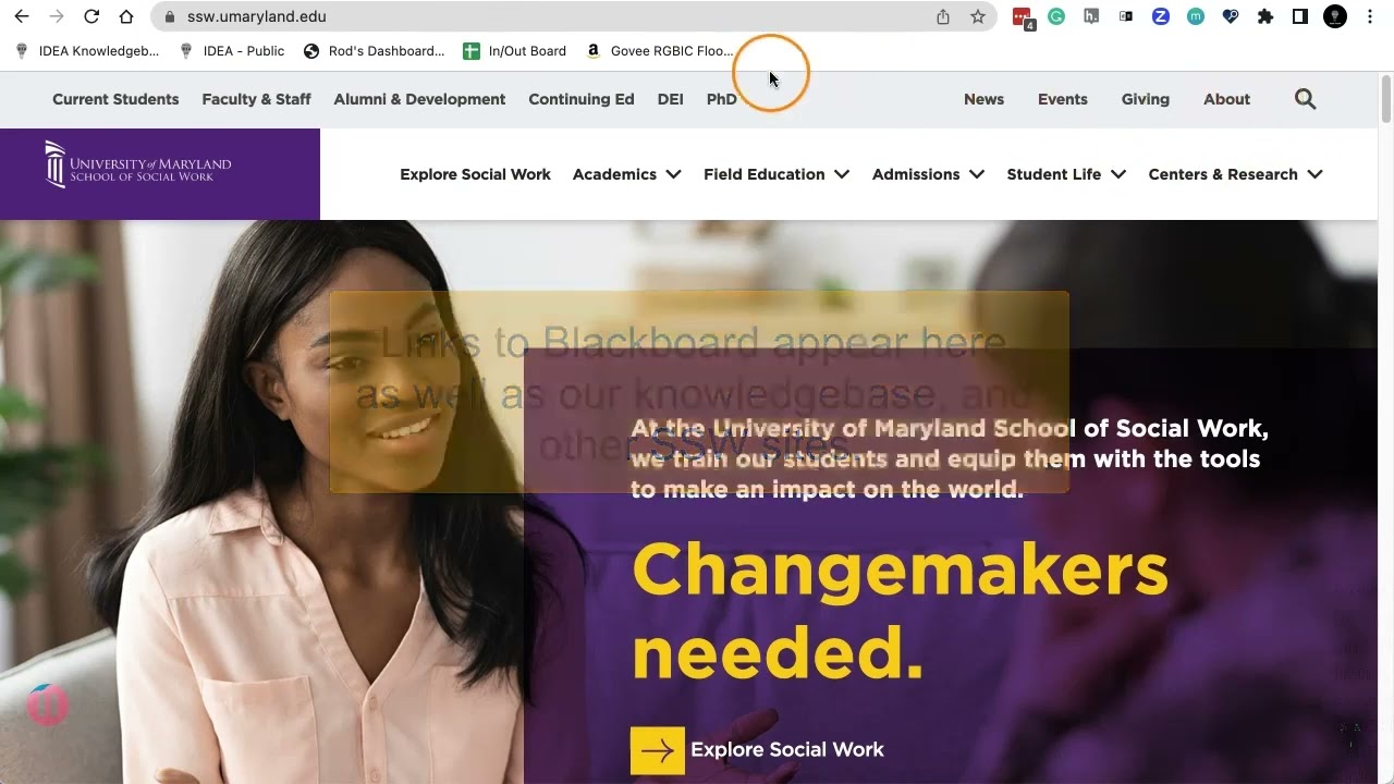 Logging Into Blackboard for the very first time