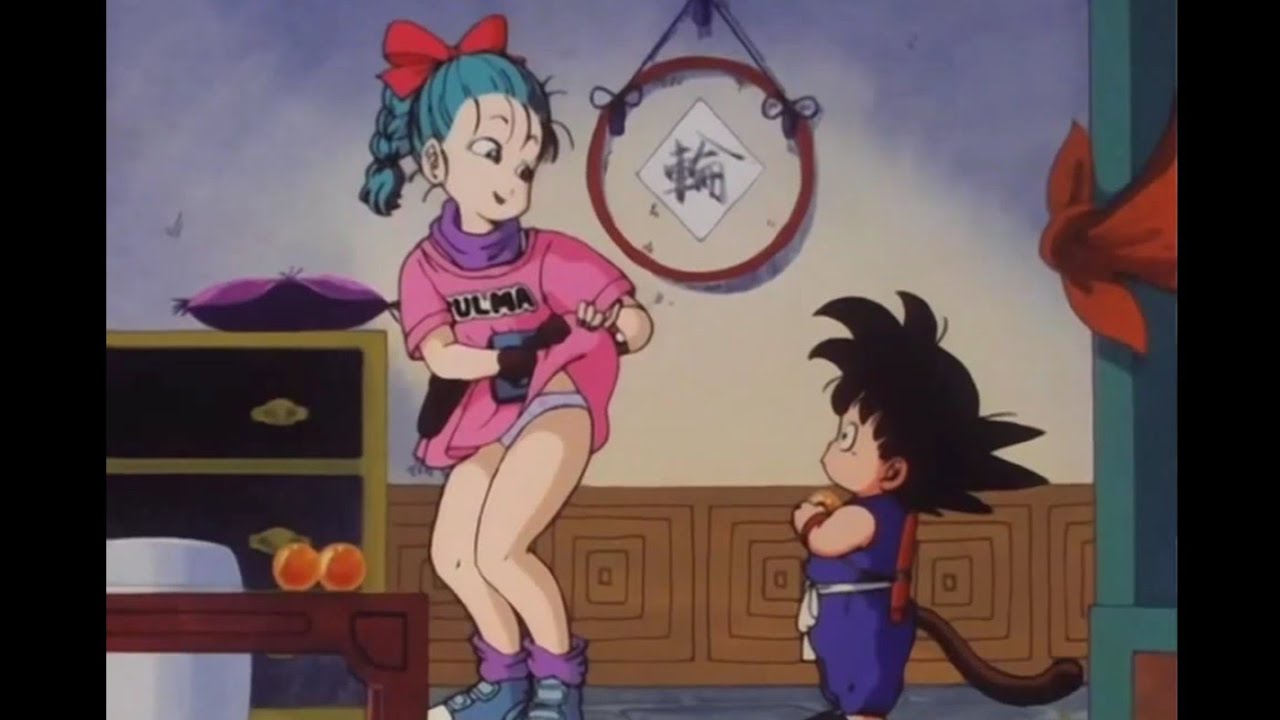 Bulma Trading With Kid Goku