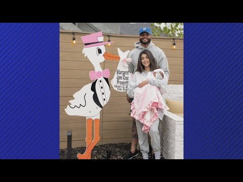 Dallas Cowboys' Dak Prescott, Sarah Jane Ramos share first photos of newborn daughter