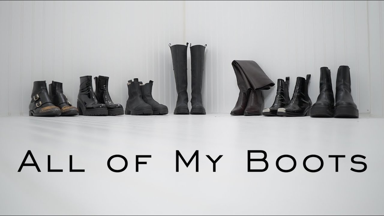 ALL OF MY BOOTS and why I own each of them : Minimalist Fashion : Edgy Chic : Emily Wheatley