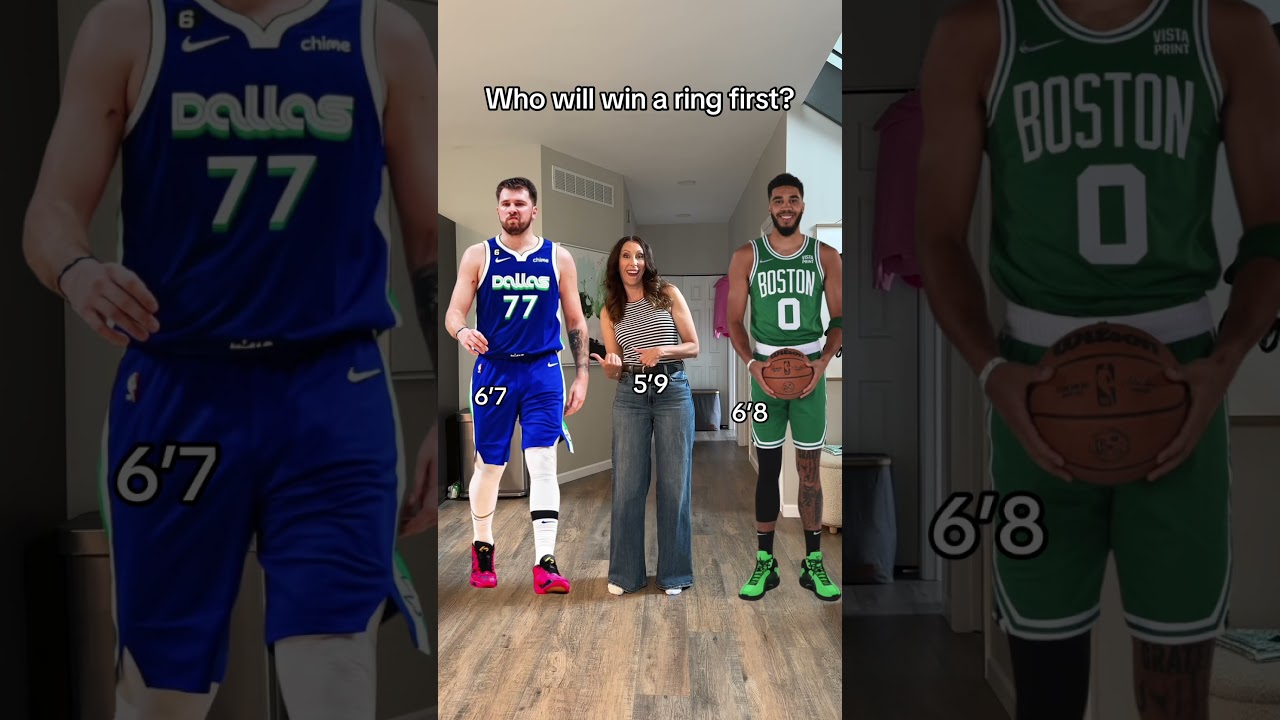How tall is Luka Doncic and Jayson Tatum #tall #short