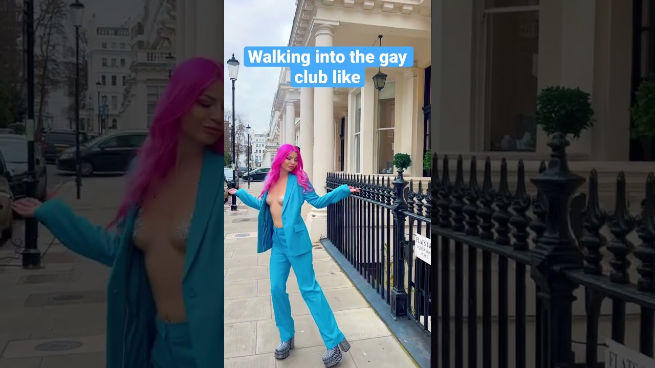 Walking into the gay club like...