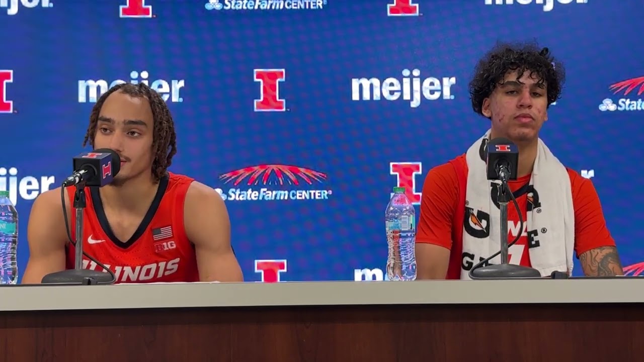 EIU postgame: Illini players Dra Gibbs-Lawhorn and Will Riley