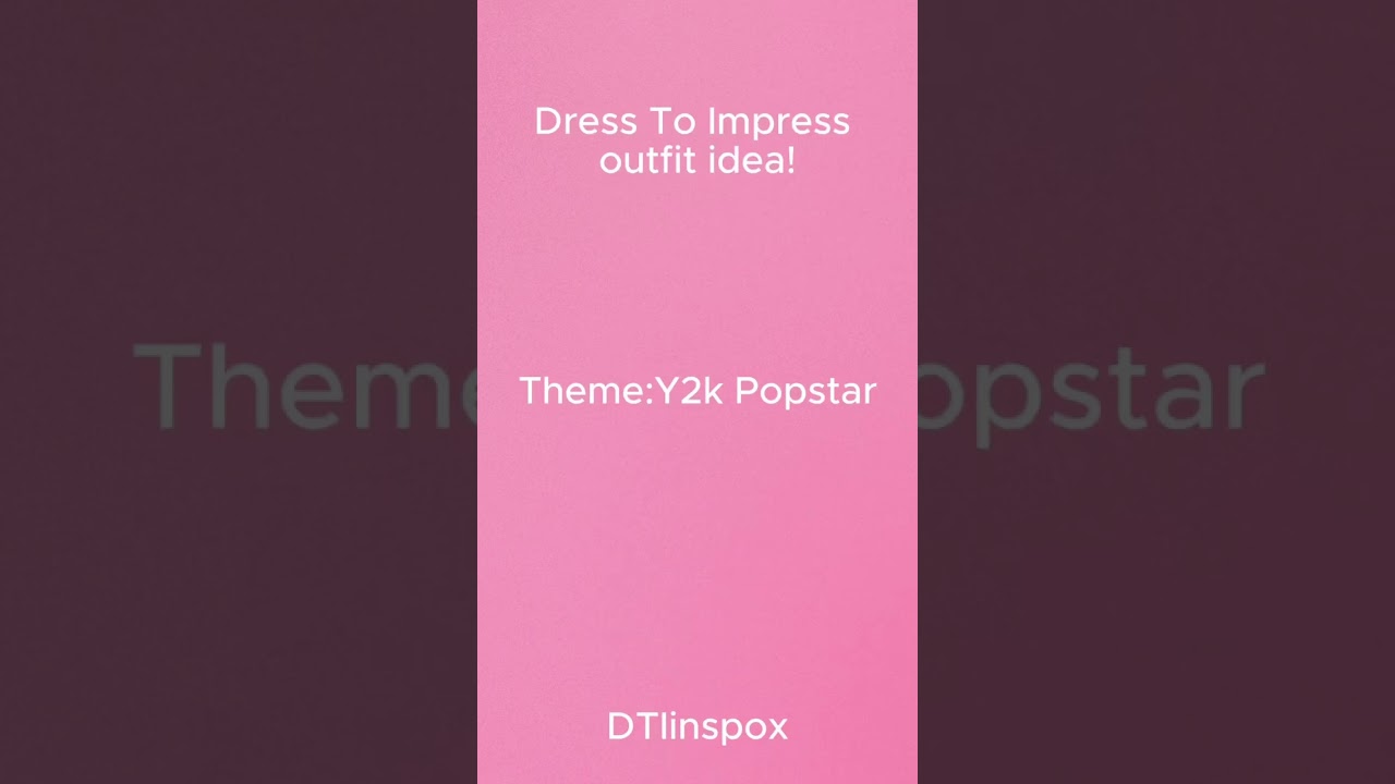 Y2K pop star dress to impress outfit idea! #dresstoimpress