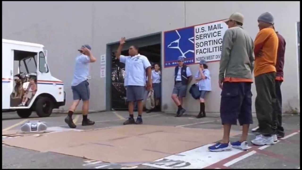 David Arquette and Anthony Anderson street dance (see spot run 2001)