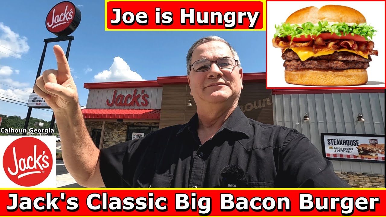 Jack's Classic Big Bacon Burger Review * Jack's Family Restaurant * Joe is Hungry 🥓🍅🧀🍔