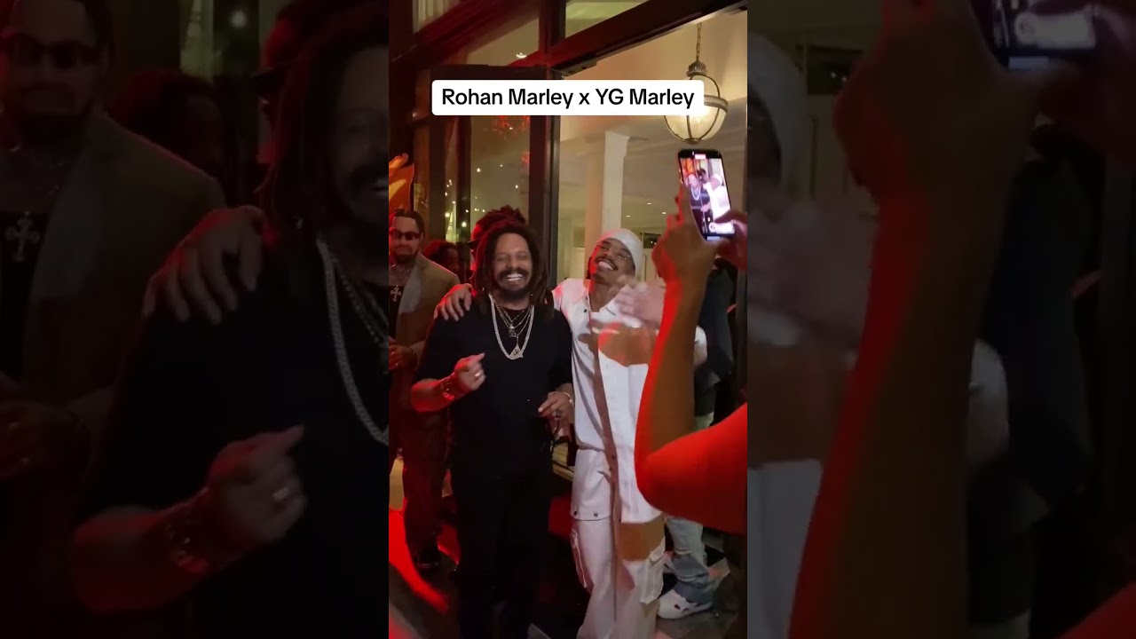 YG MARLEY with Rohan Marley (His Dad) Singing Together "Praise Jah in the Moonlight" #bobmarley