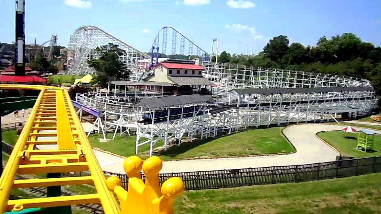Ragin' Cajun front seat on-ride HD POV Six Flags America