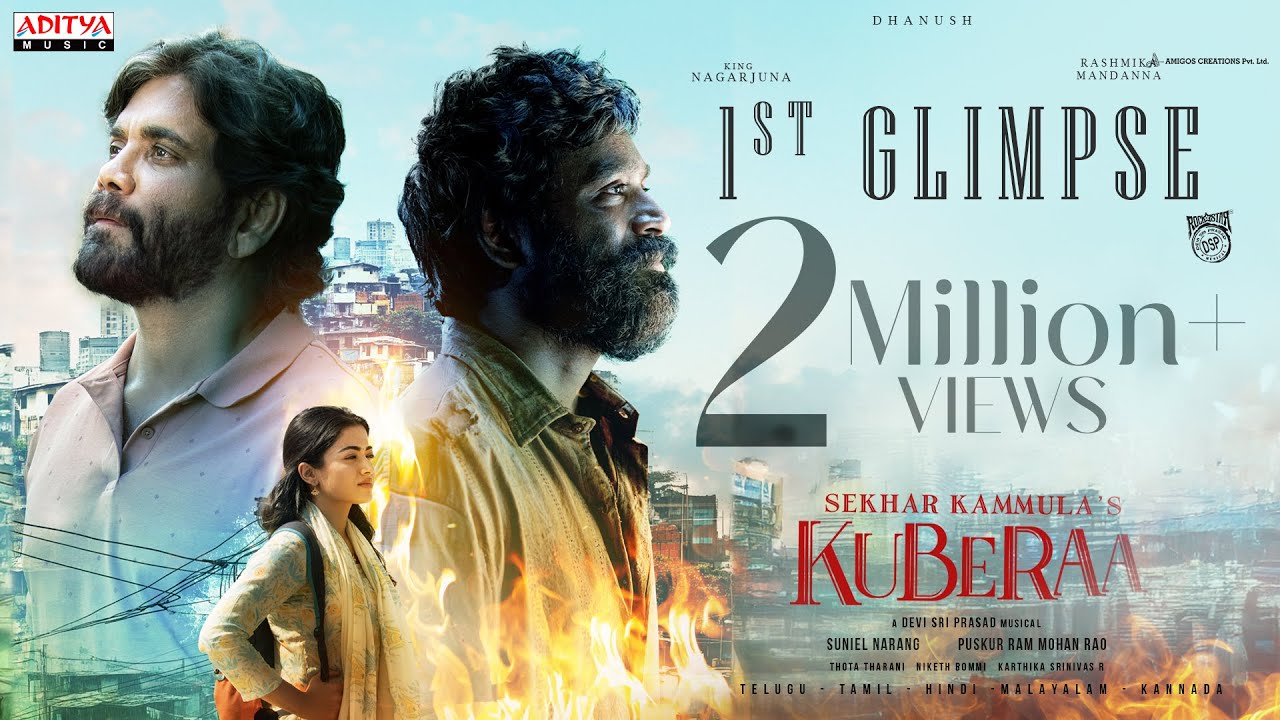 Kuberaa Glimpse (Telugu) | Dhanush, Nagarjuna, Rashmika | Sekhar Kammula | Devi Sri Prasad