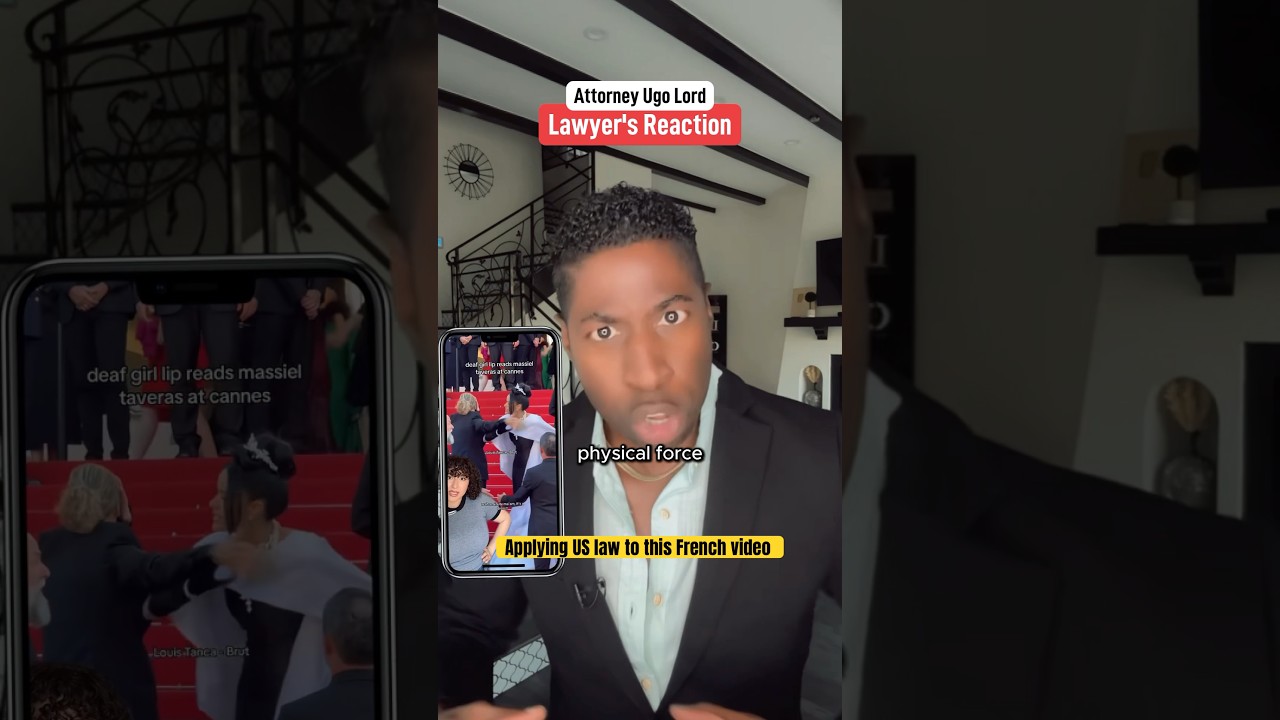 Model Massiel Taveras pushes security at Cannes Film Festival. Justifiable? Attorney Ugo Lord reacts