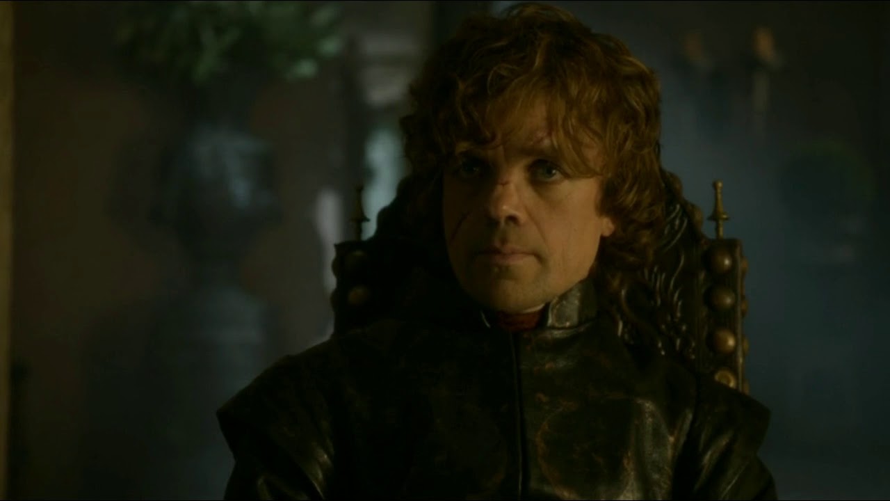 Tywin and Tyrion Lannister discuss the deaths of Rob Starks ,Catelyn Stark and family matters