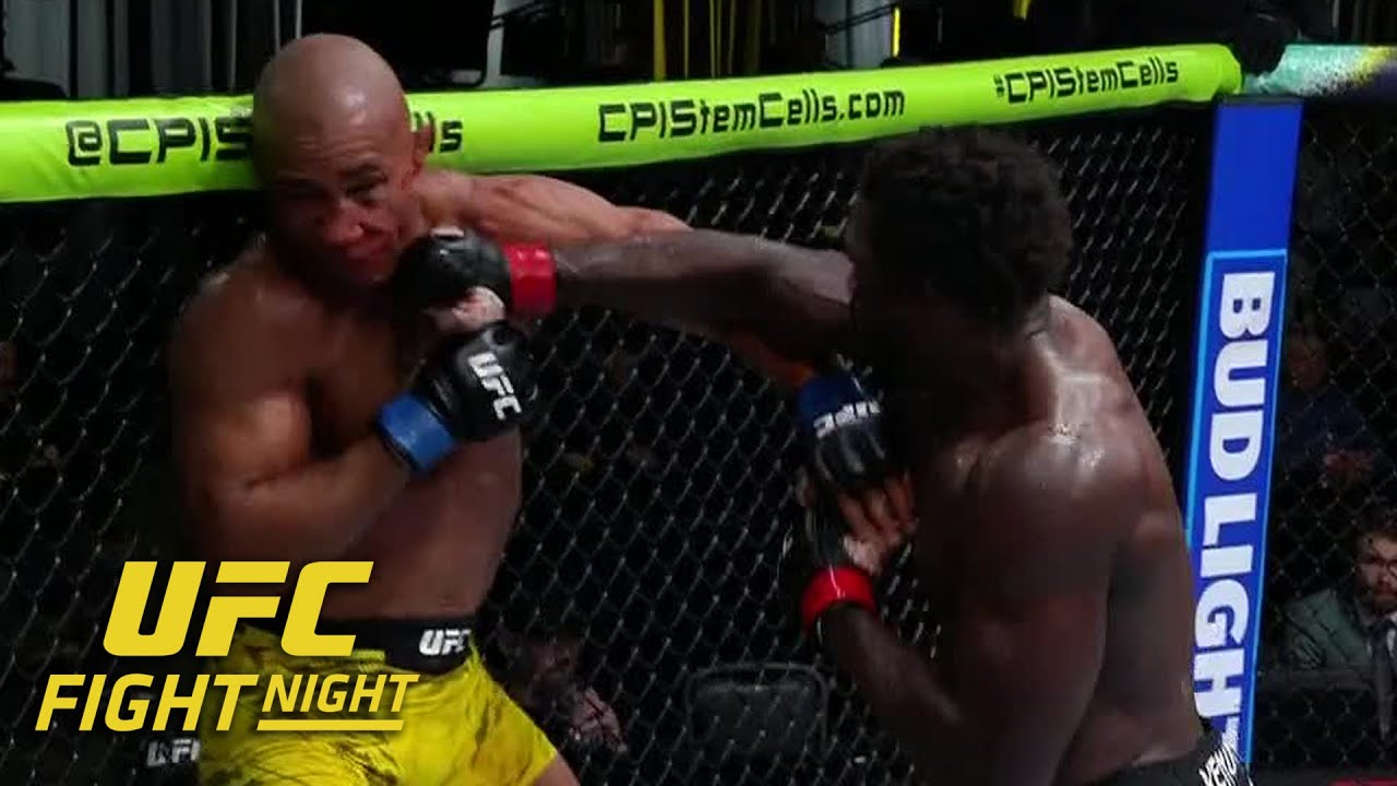 Jared Cannonier finishes Gregory Rodrigues with flurry in Round 4 #UFCVegas102 | ESPN MMA