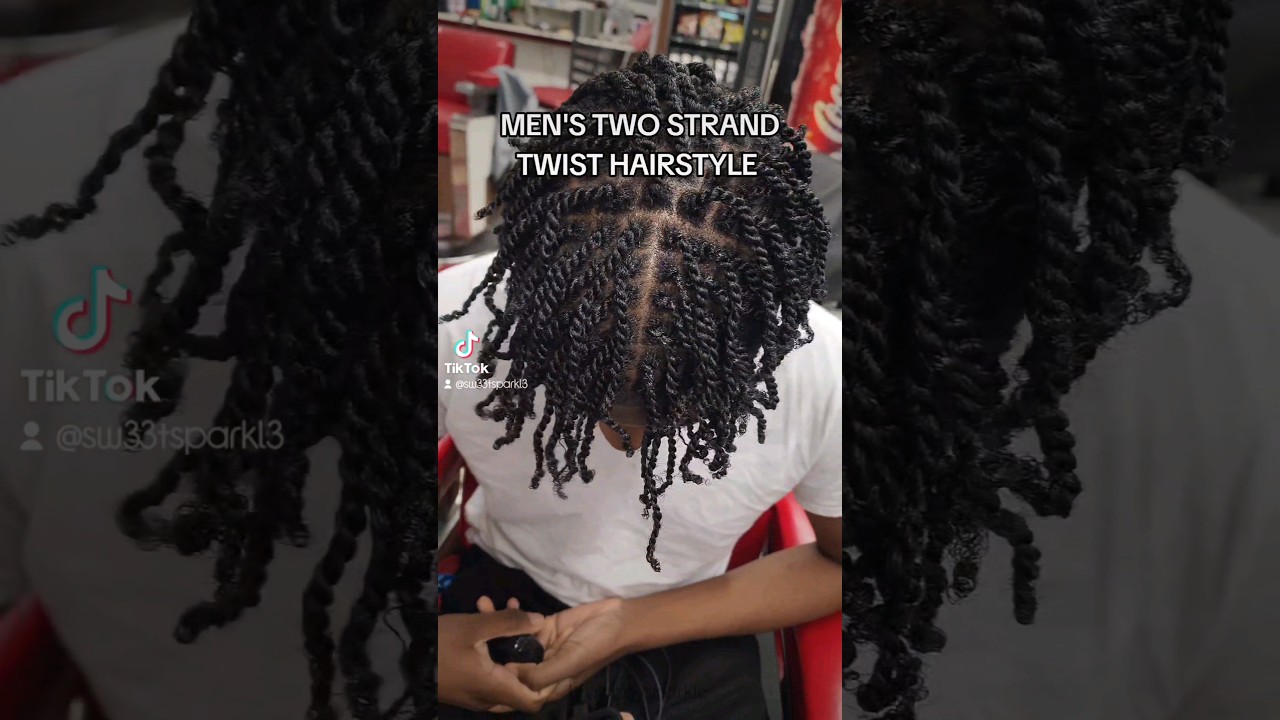 MEN'S TWO STRAND TWIST HAIRSTYLE + FADE