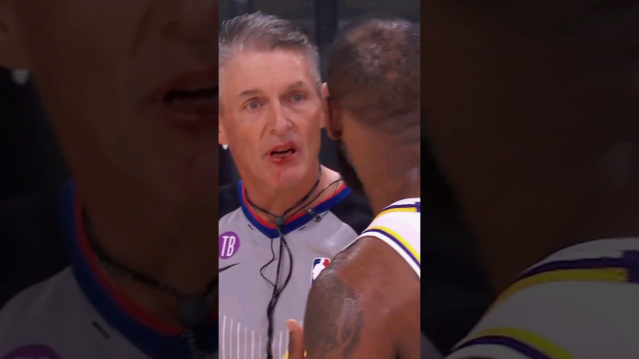 LeBron APOLOGISES to Scott Foster "you've been wanting to do that for 25 years"👀 #shorts