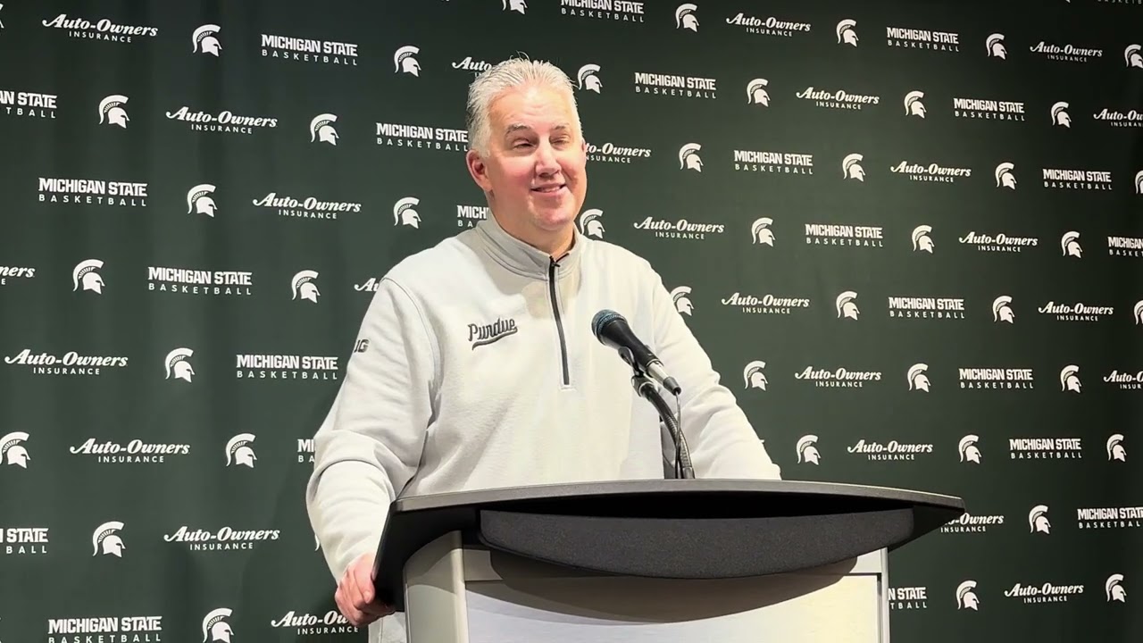 Matt Painter talks after Purdue at Michigan State
