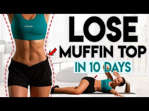 LOSE MUFFIN TOP FAT in 10 Days (love handles) | 10 minute Home Workout