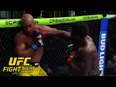 Jared Cannonier finishes Gregory Rodrigues with flurry in Round 4 #UFCVegas102 | ESPN MMA