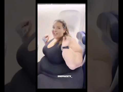 Fat Woman in Airplane 🤣 #shorts #fatwoman #comedy #funny #memes