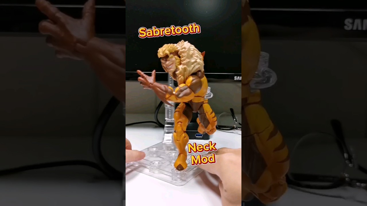 Sabretooth Neck Mod Marvel Legends Hasbro Pulse Action Figure Fix X-Men 97 Wolverine