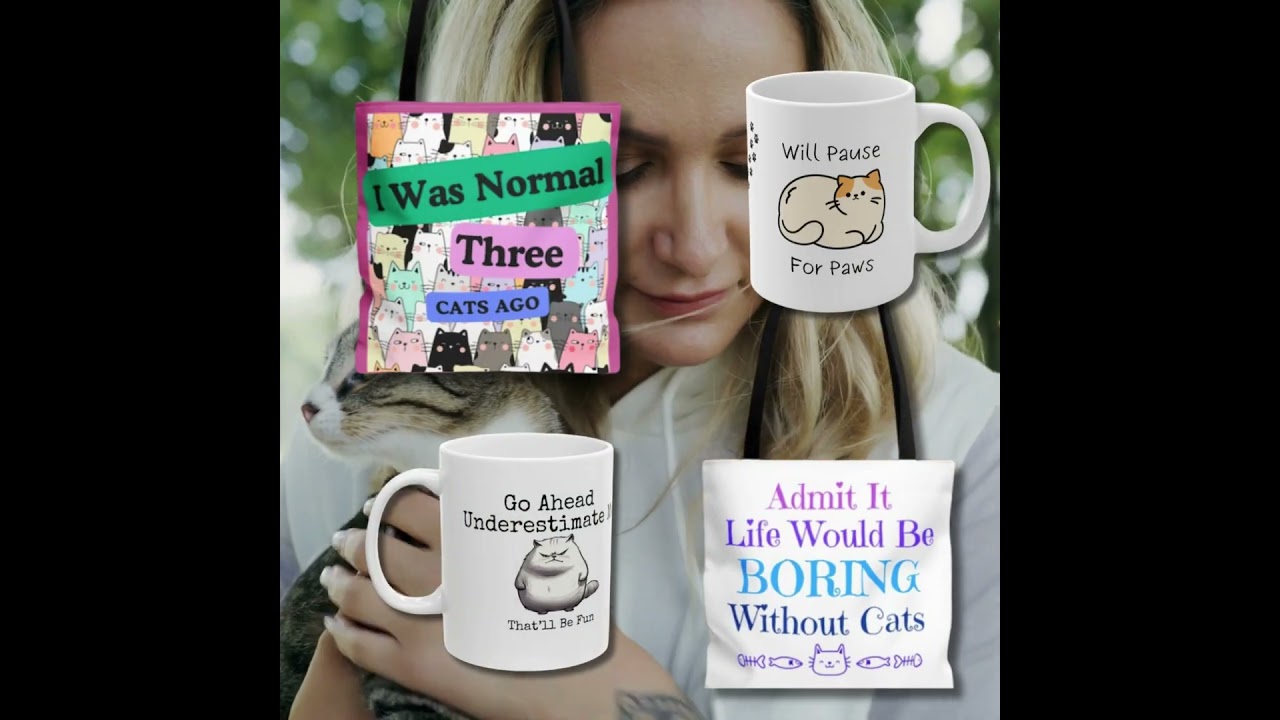 For Those Childless Cat Ladies #childlesscatladies #etsy #etsyhop #catlover