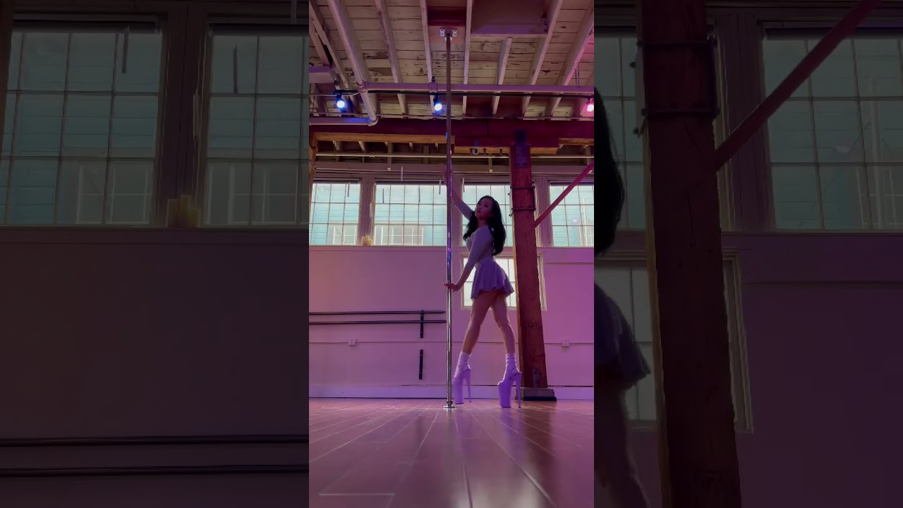 Dancin’ 🤍 Low Flow Heels Pole Freestyle Dance #poledance #poledancing #heels