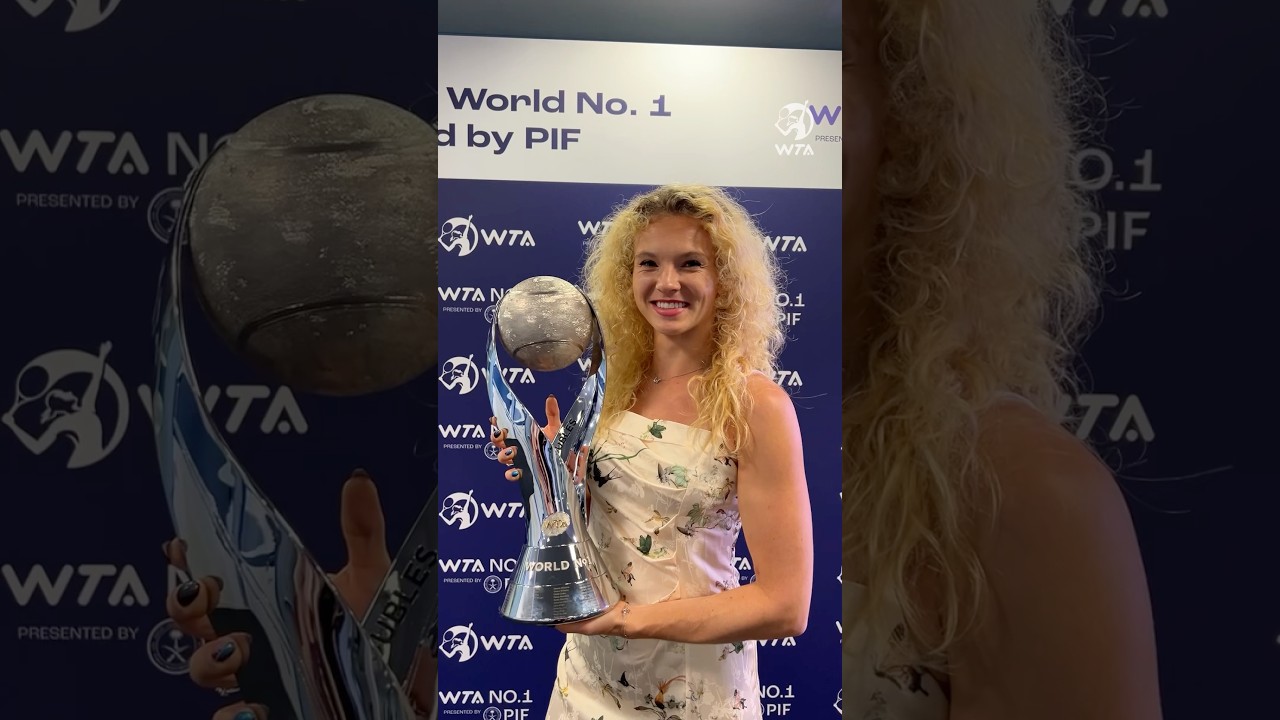 Katerina Siniakova secures her FOURTH career #WTA Year-End World No.1 ranking presented by PIF 👏🏆